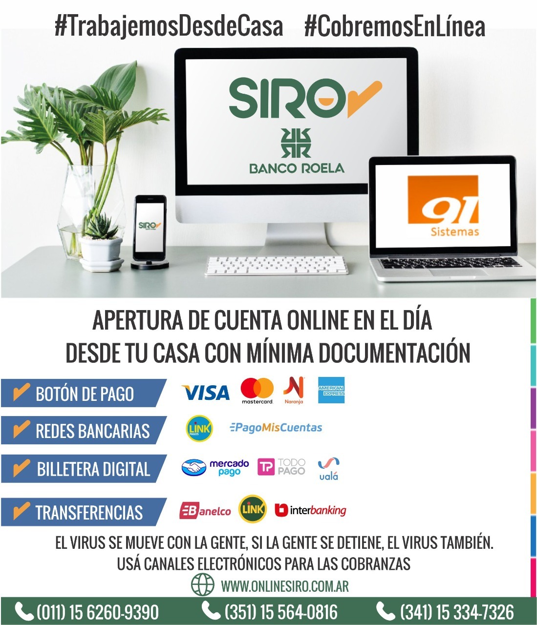 cobranzas electrónicas SIRO 2020