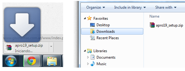 descargar APpro en disco local