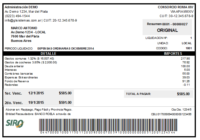 boletas roela