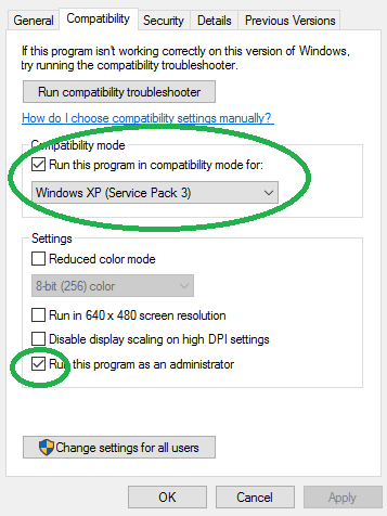 permisos ejecutar setup apro windows 10